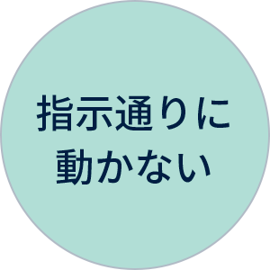 指示通りに動かない